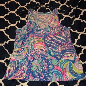 EUC Gillty Pleasure Racerback VNeck Tank Lilly